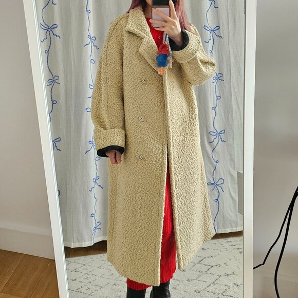 Bevza Buckled Wool Coat XS - Picture 5 of 6